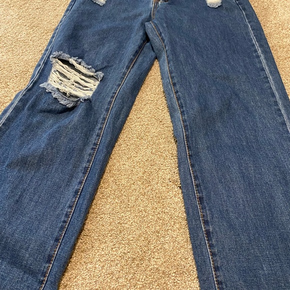 SHEIN wide leg, dark wash jeans. Size small. - Picture 2 of 9